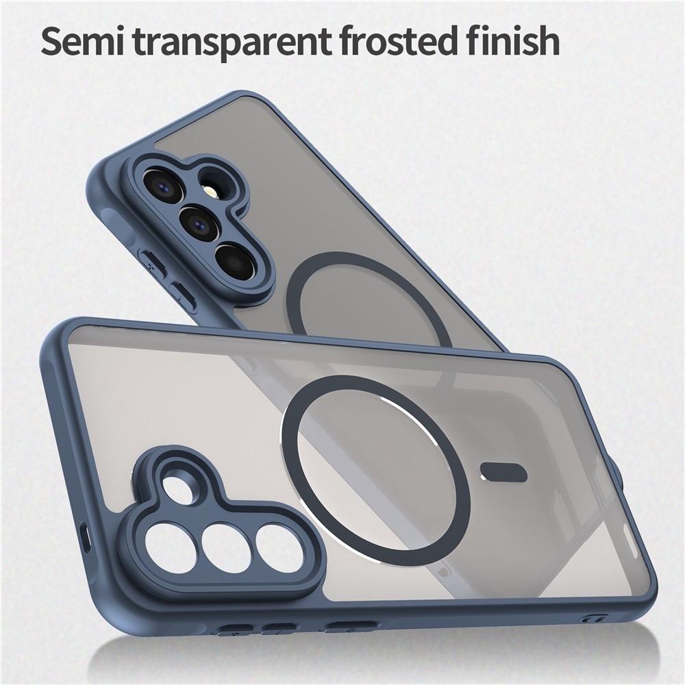 Case matný gelový obal s MagSafe na Samsung Galaxy A57 5G - modrý