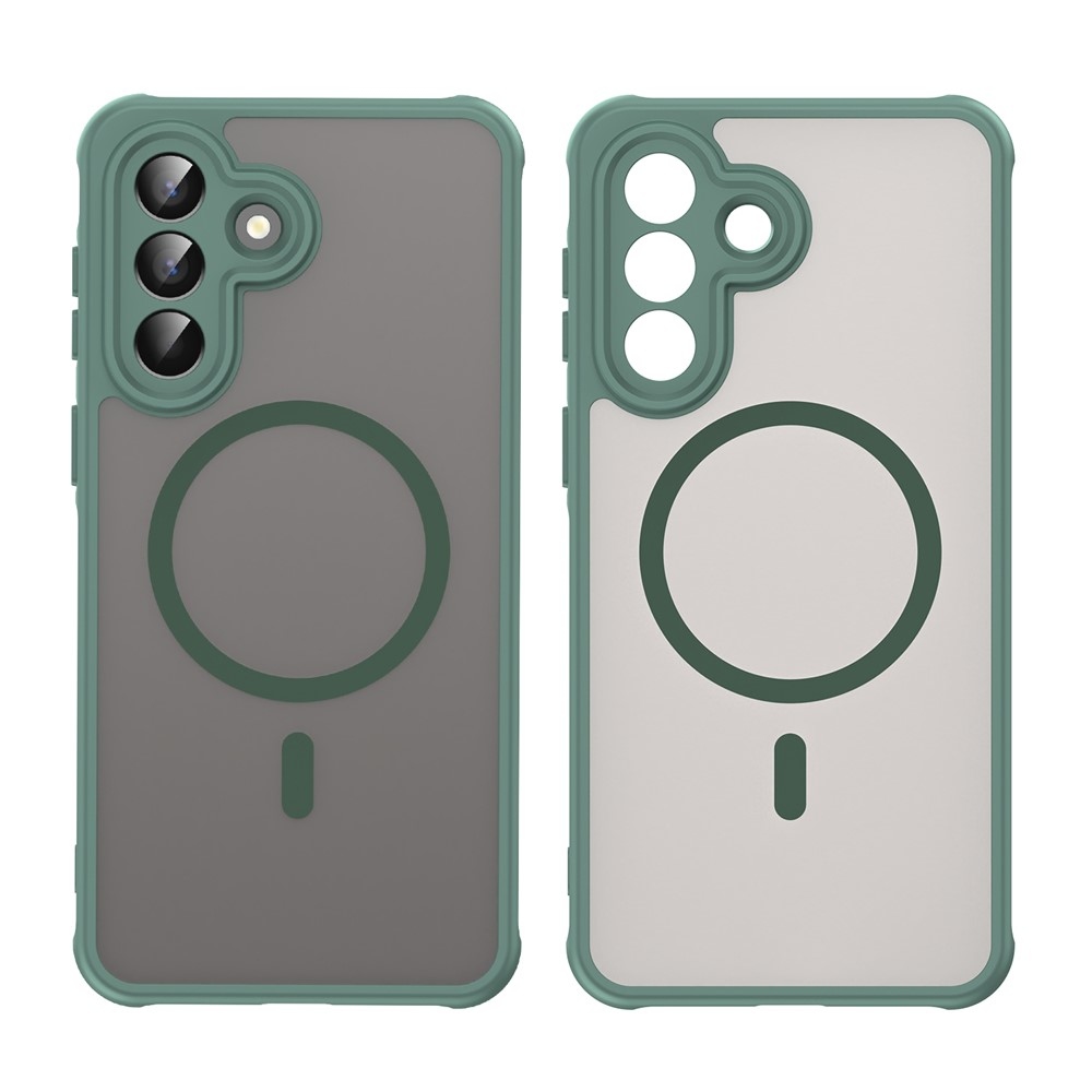 Case matný gelový obal s MagSafe na Samsung Galaxy A57 5G - zelený