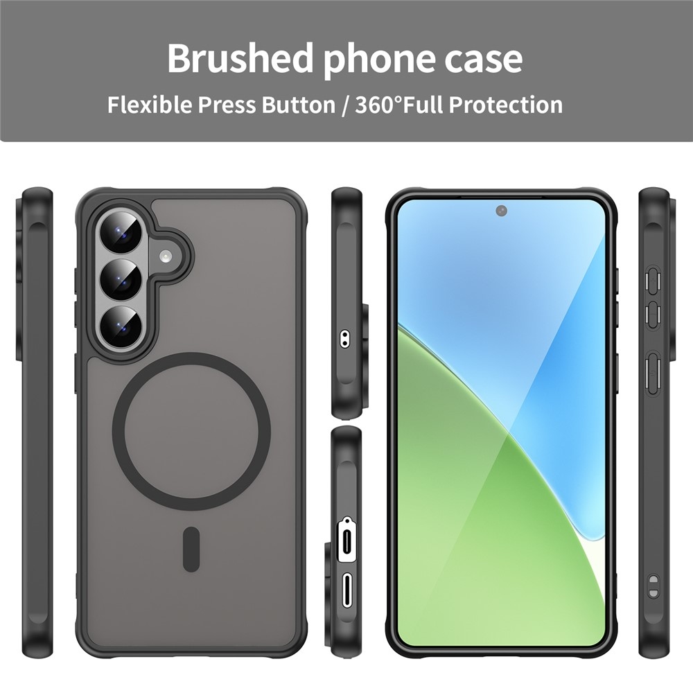 Case matný gelový obal s MagSafe na Samsung Galaxy S26+ - černý