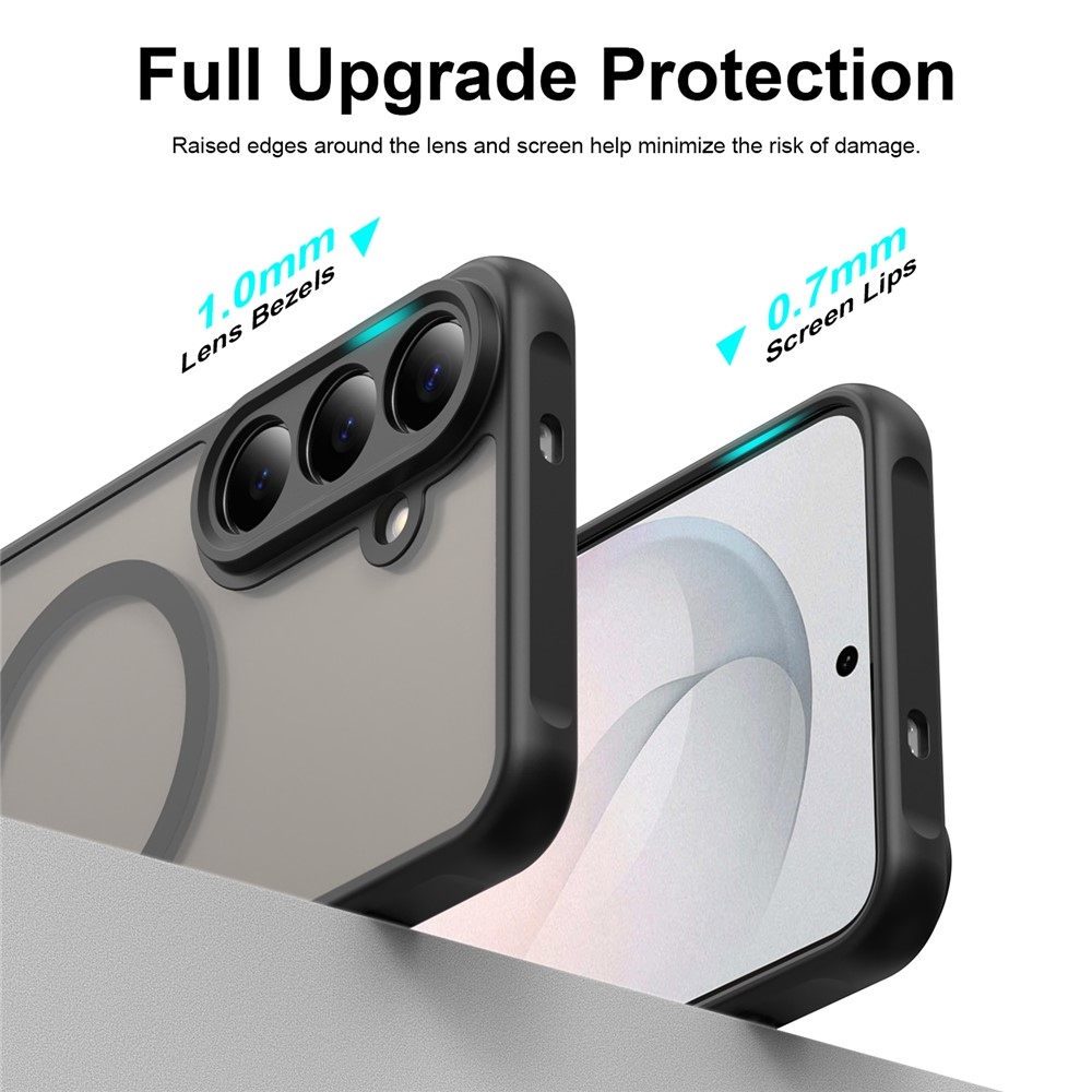 Case matný gelový obal s MagSafe na Samsung Galaxy S26 FE - černý