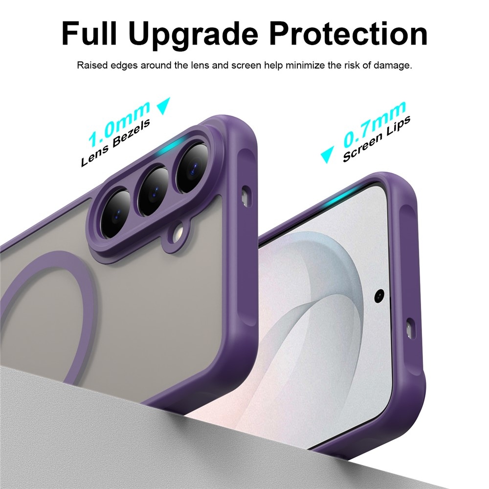 Case matný gelový obal s MagSafe na Samsung Galaxy S26 FE - fialový
