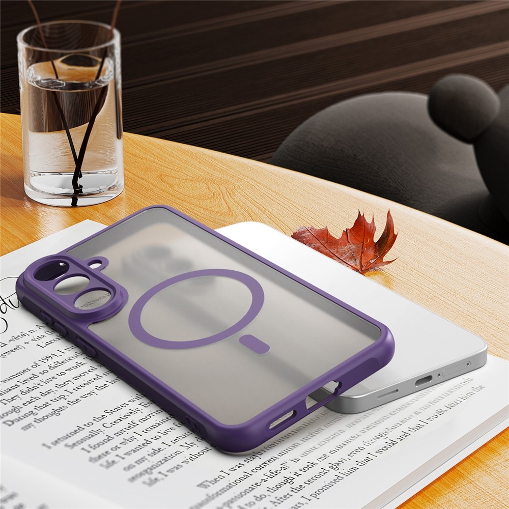 Case matný gelový obal s MagSafe na Samsung Galaxy S26 FE - fialový