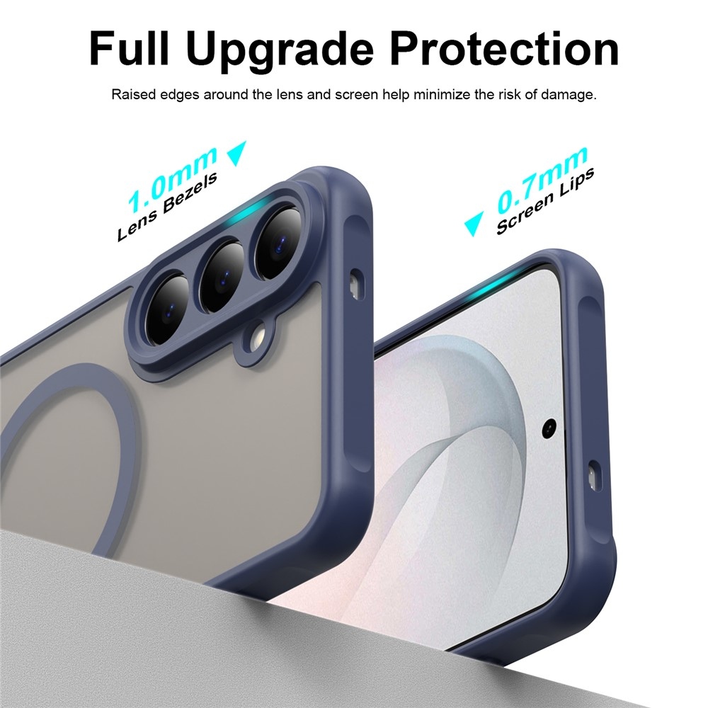 Case matný gelový obal s MagSafe na Samsung Galaxy S26 FE - modrý