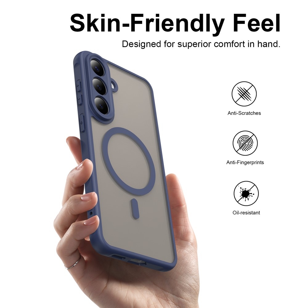 Case matný gelový obal s MagSafe na Samsung Galaxy S26 FE - modrý