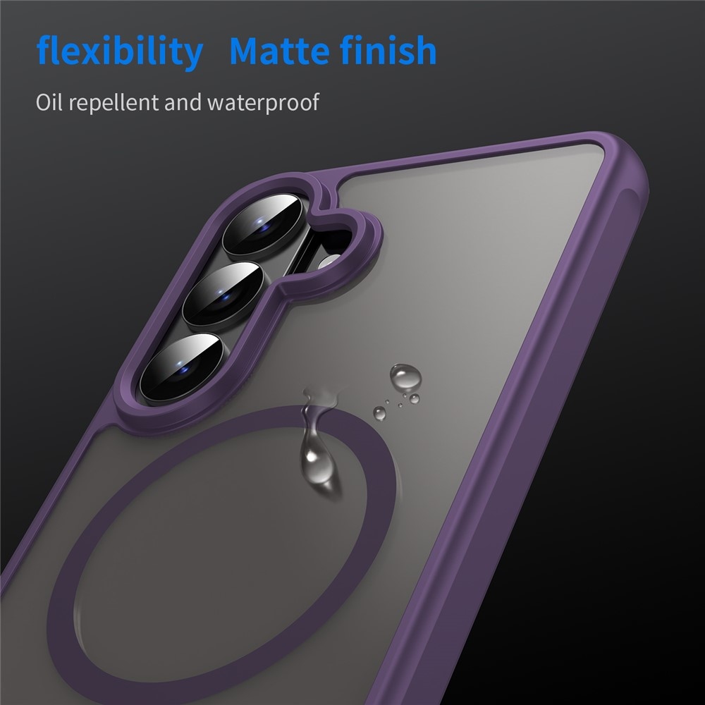 Case matný gelový obal s MagSafe na Samsung Galaxy S26+ - fialový