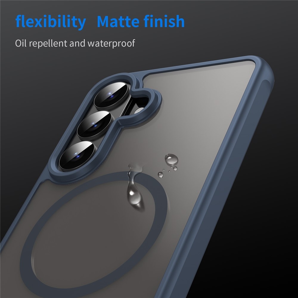 Case matný gelový obal s MagSafe na Samsung Galaxy S26+ - modrý