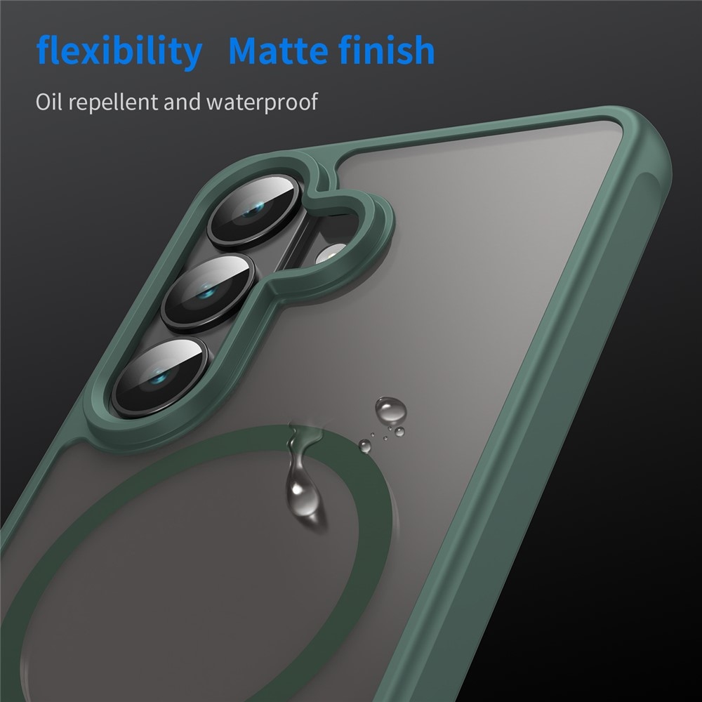 Case matný gelový obal s MagSafe na Samsung Galaxy S26/S26 Pro - zelený