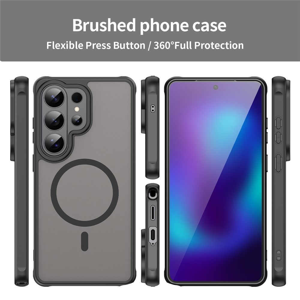 Case matný gelový obal s MagSafe na Samsung Galaxy S26 Ultra - černý