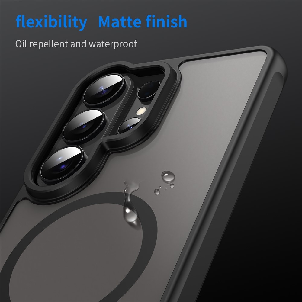 Case matný gelový obal s MagSafe na Samsung Galaxy S26 Ultra - černý