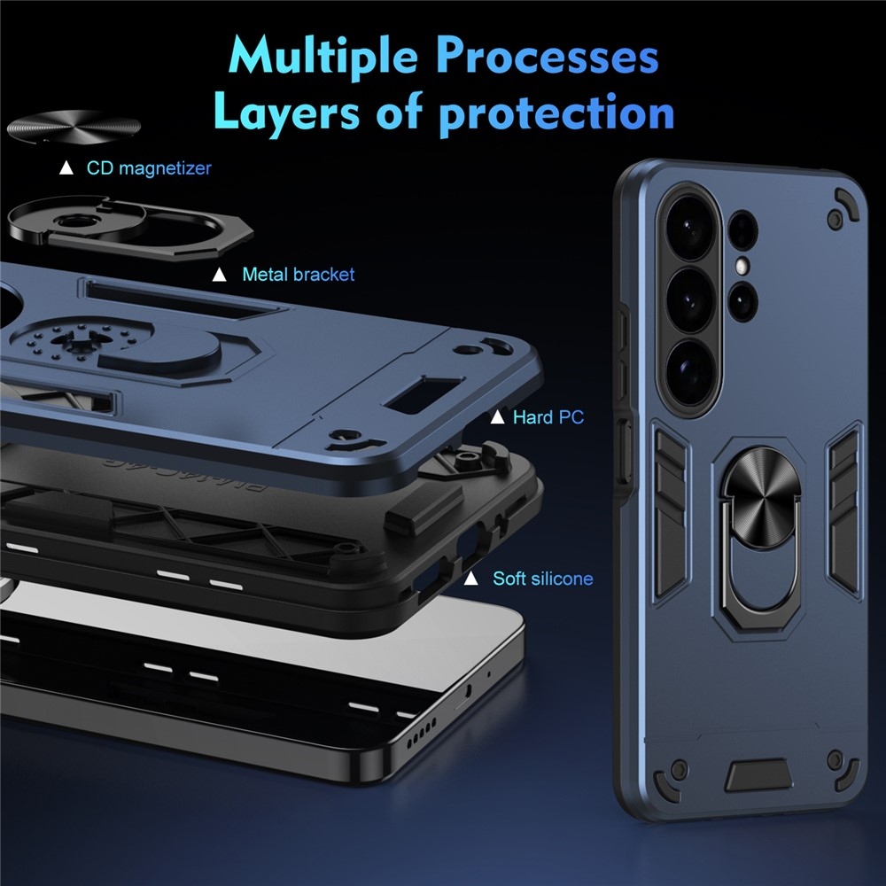 Case matný gelový obal s MagSafe na Samsung Galaxy S26 Ultra - modrý