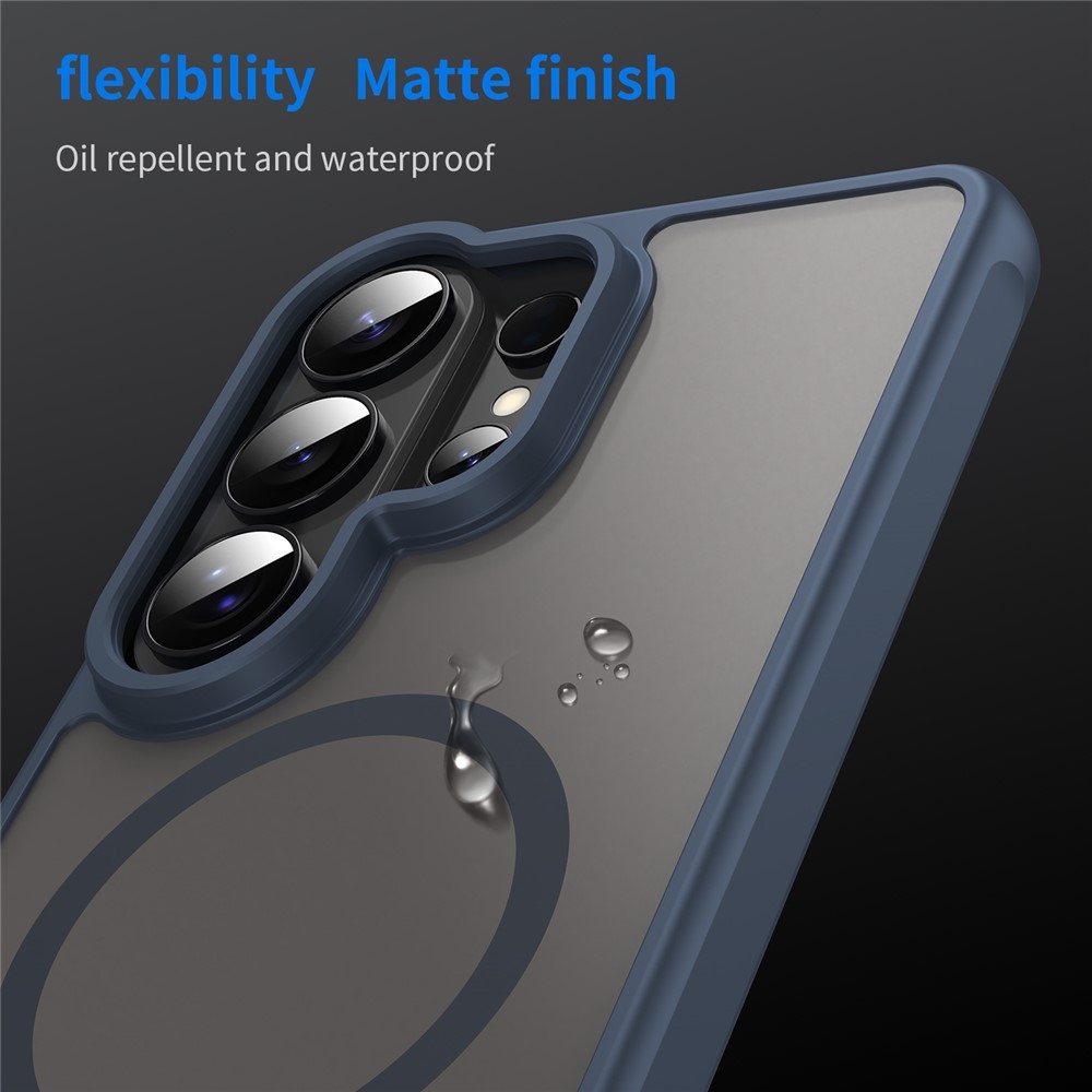 Case matný gelový obal s MagSafe na Samsung Galaxy S26 Ultra - modrý