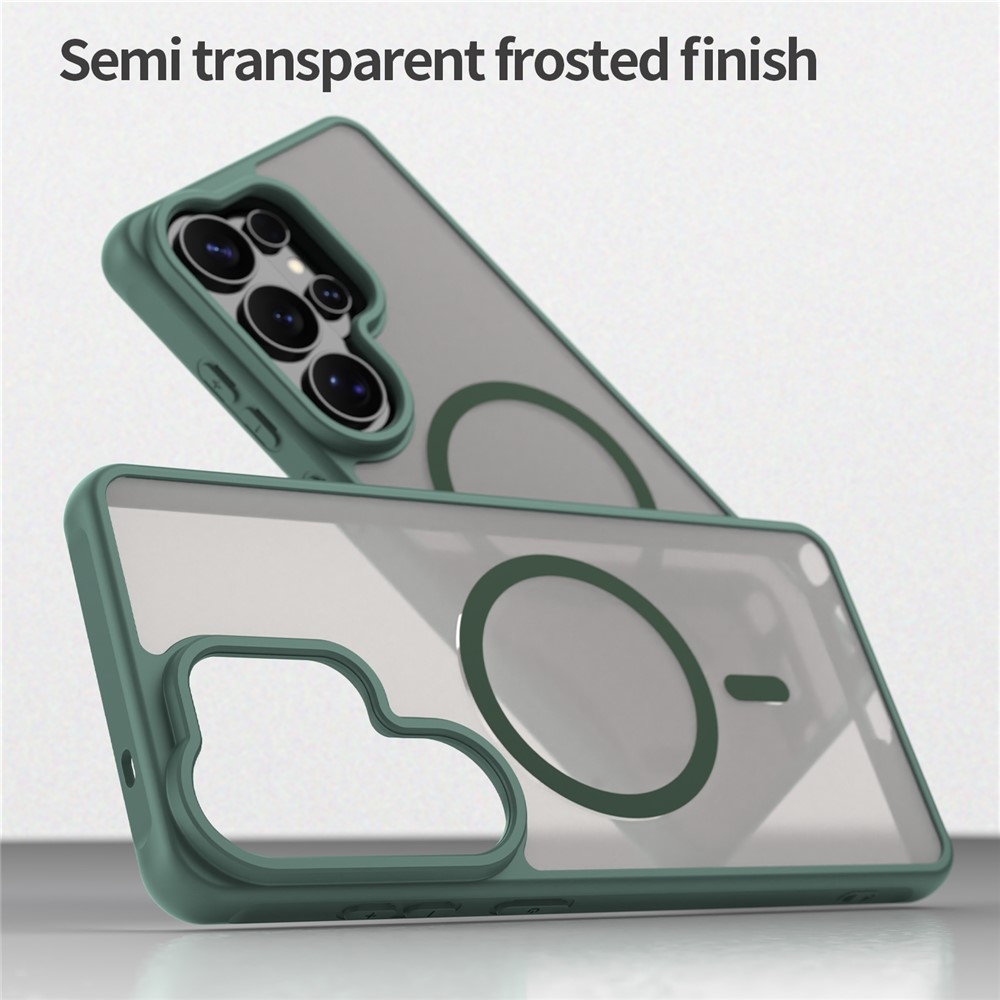 Case matný gelový obal s MagSafe na Samsung Galaxy S26 Ultra - zelený