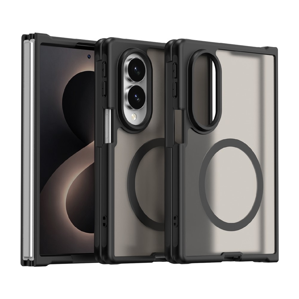 Case matný gelový obal s MagSafe na Samsung Galaxy Z Fold8 5G - černý