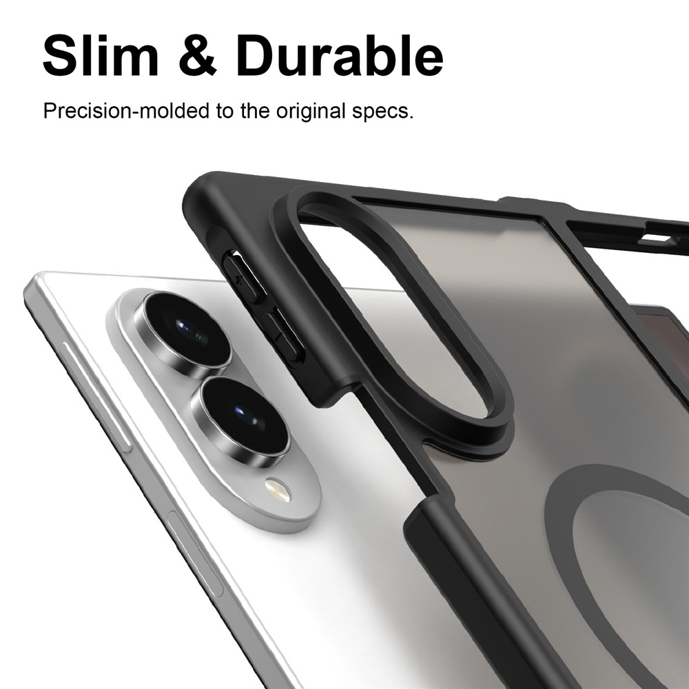 Case matný gelový obal s MagSafe na Samsung Galaxy Z Fold8 5G - černý