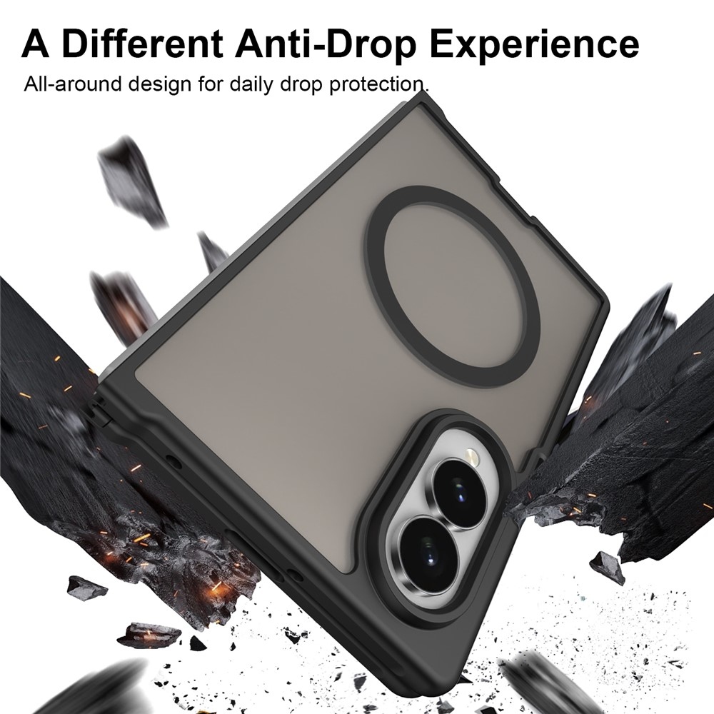 Case matný gelový obal s MagSafe na Samsung Galaxy Z Fold8 5G - černý