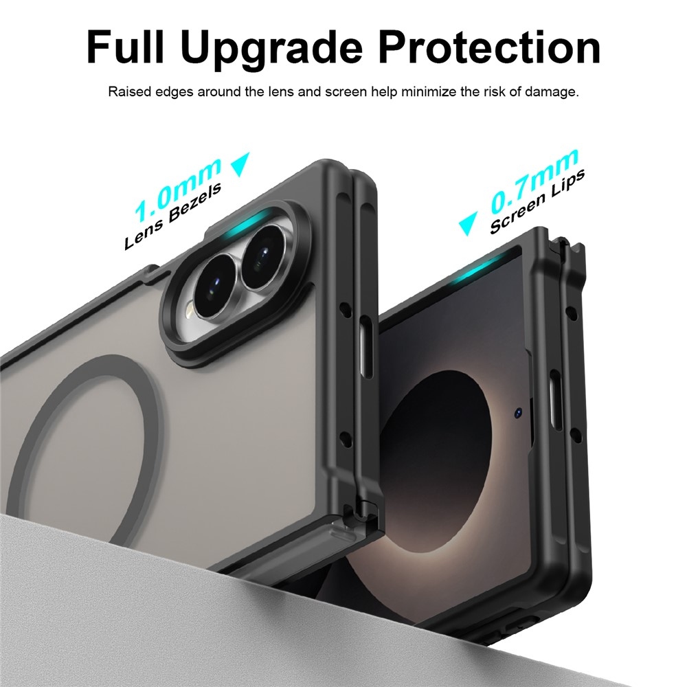 Case matný gelový obal s MagSafe na Samsung Galaxy Z Fold8 5G - černý
