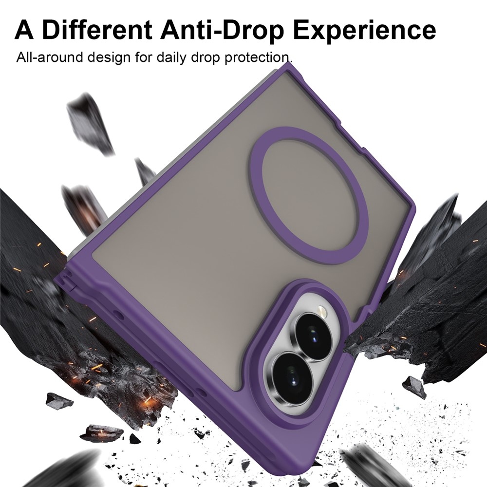 Case matný gelový obal s MagSafe na Samsung Galaxy Z Fold8 5G - fialový