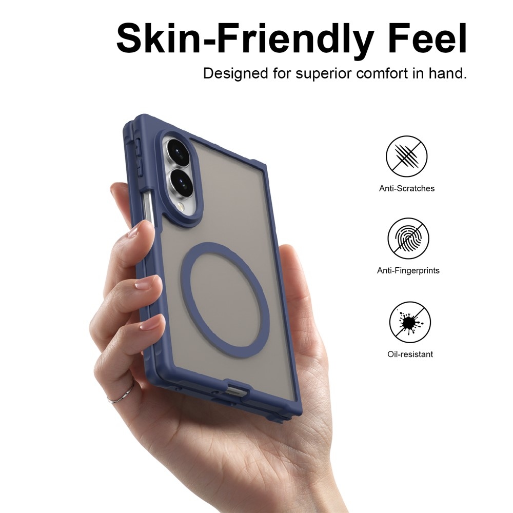 Case matný gelový obal s MagSafe na Samsung Galaxy Z Fold8 5G - modrý