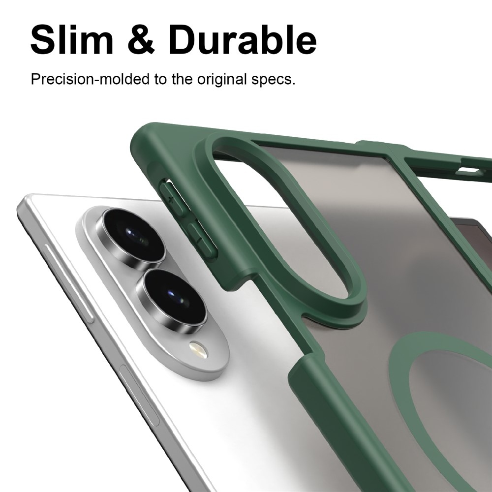 Case matný gelový obal s MagSafe na Samsung Galaxy Z Fold8 5G - zelený