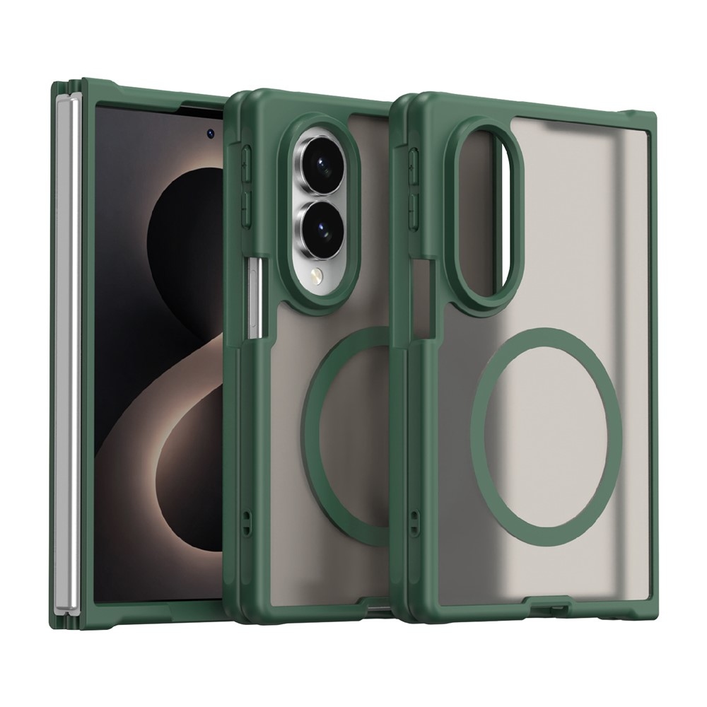 Case matný gelový obal s MagSafe na Samsung Galaxy Z Fold8 5G - zelený