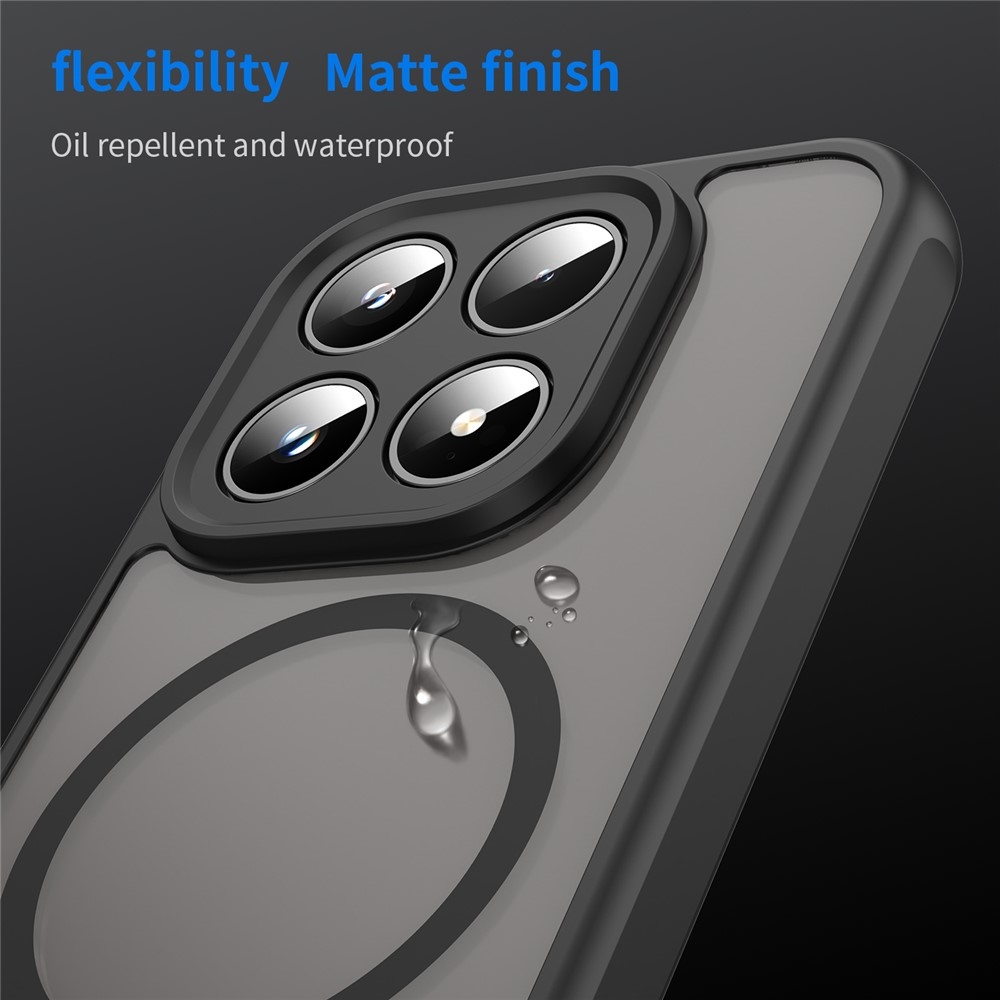 Case matný gelový obal s MagSafe na Xiaomi 17 - černý