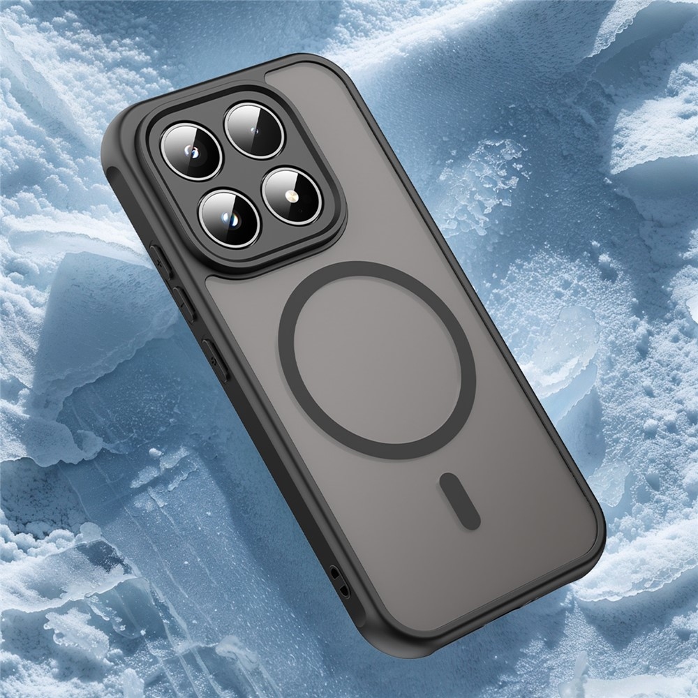 Case matný gelový obal s MagSafe na Xiaomi 17 - černý