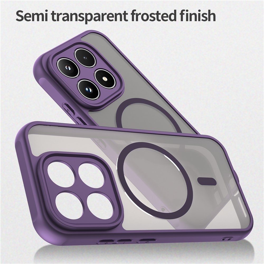 Case matný gelový obal s MagSafe na Xiaomi 17 - fialový