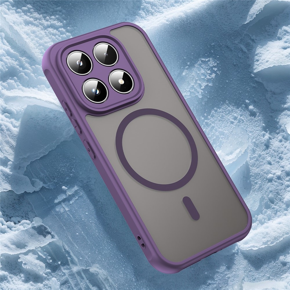 Case matný gelový obal s MagSafe na Xiaomi 17 - fialový