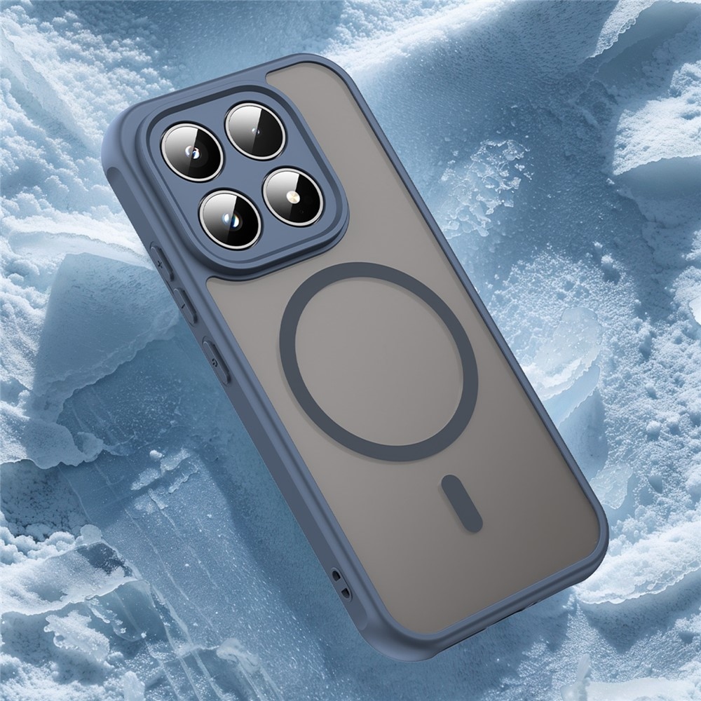 Case matný gelový obal s MagSafe na Xiaomi 17 - modrý