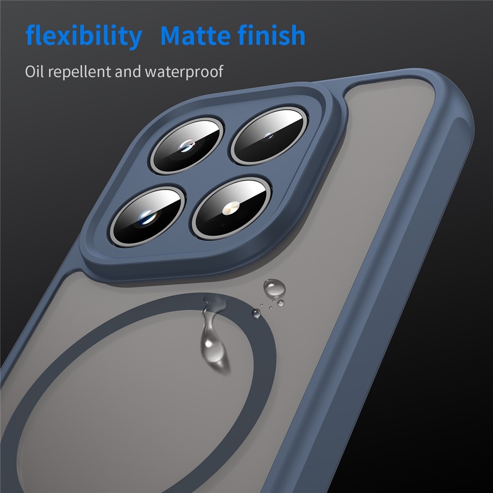 Case matný gelový obal s MagSafe na Xiaomi 17 - modrý