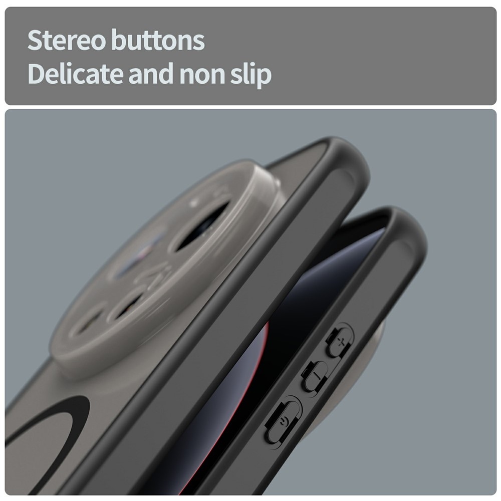 Case matný gelový obal s MagSafe na Xiaomi 17 Ultra - černý