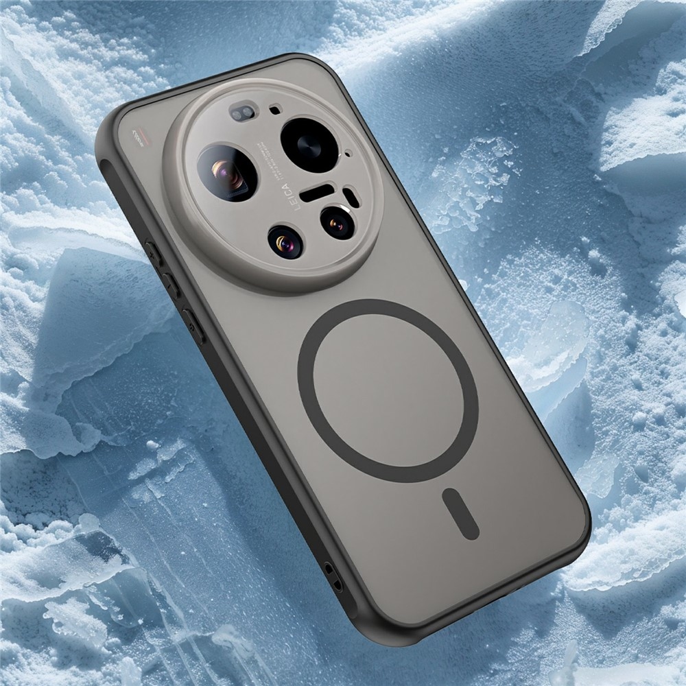 Case matný gelový obal s MagSafe na Xiaomi 17 Ultra - černý