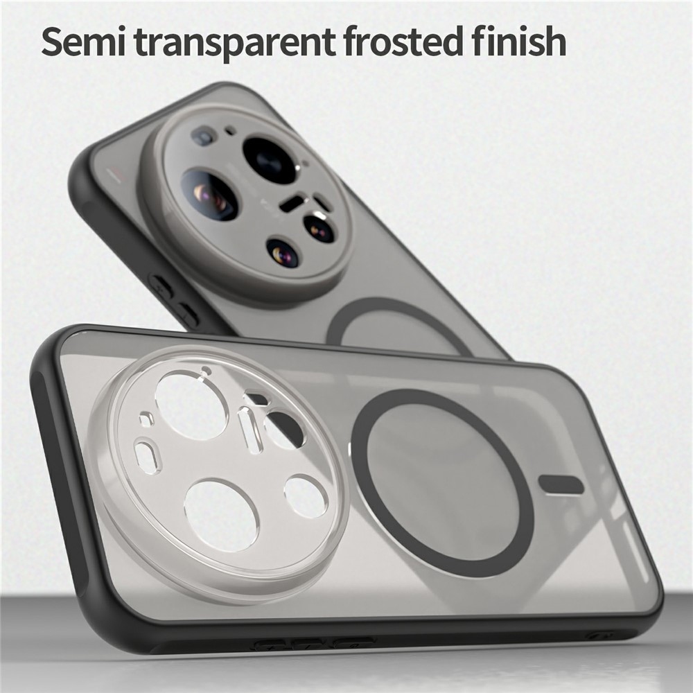 Case matný gelový obal s MagSafe na Xiaomi 17 Ultra - černý