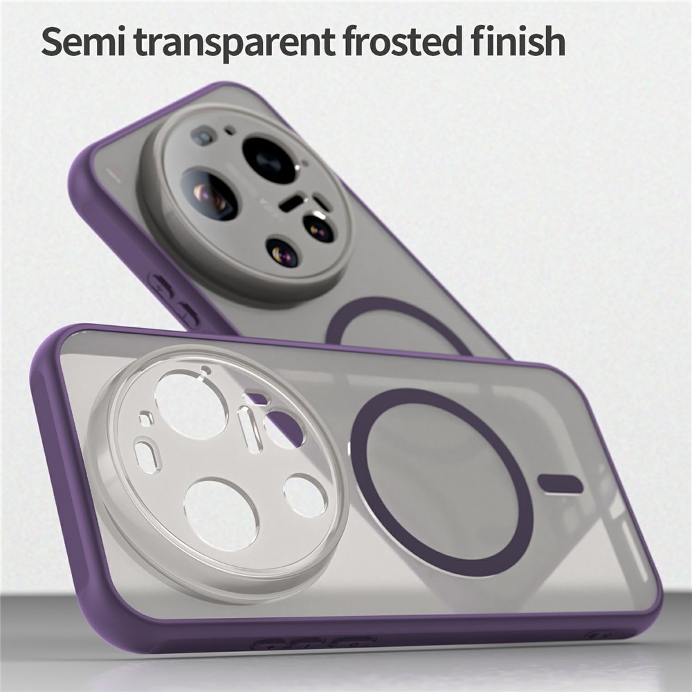 Case matný gelový obal s MagSafe na Xiaomi 17 Ultra - fialový