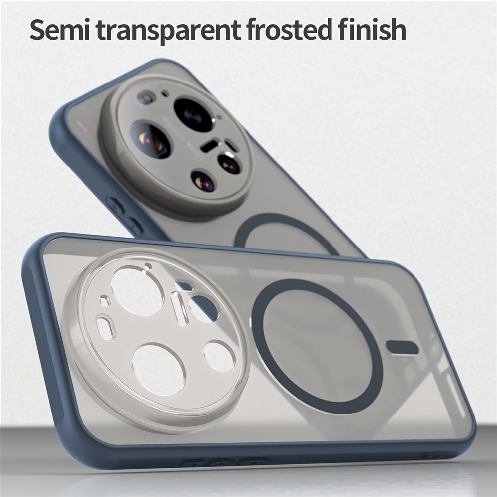 Case matný gelový obal s MagSafe na Xiaomi 17 Ultra - modrý