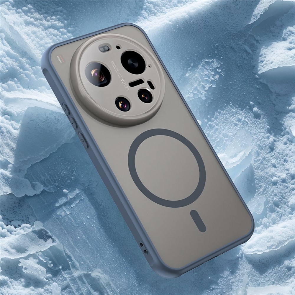 Case matný gelový obal s MagSafe na Xiaomi 17 Ultra - modrý