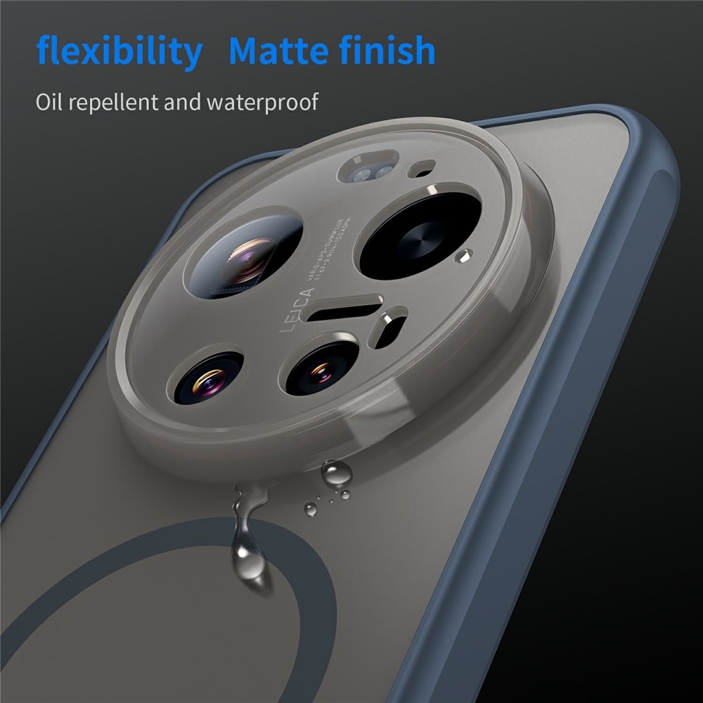 Case matný gelový obal s MagSafe na Xiaomi 17 Ultra - modrý