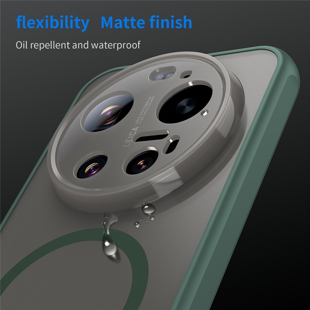 Case matný gelový obal s MagSafe na Xiaomi 17 Ultra - zelený