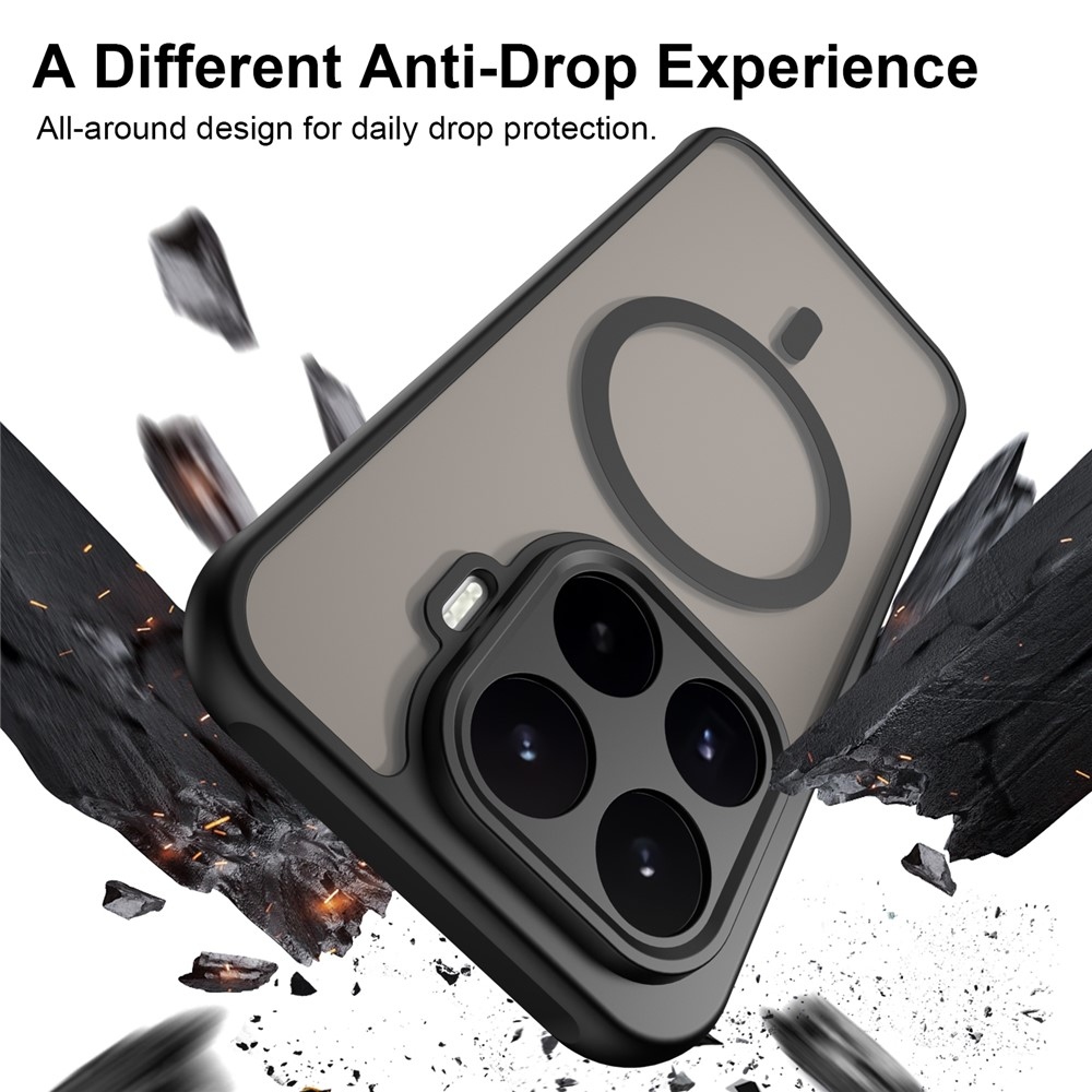 Case matný gelový obal s MagSafe na Xiaomi 17T - černý