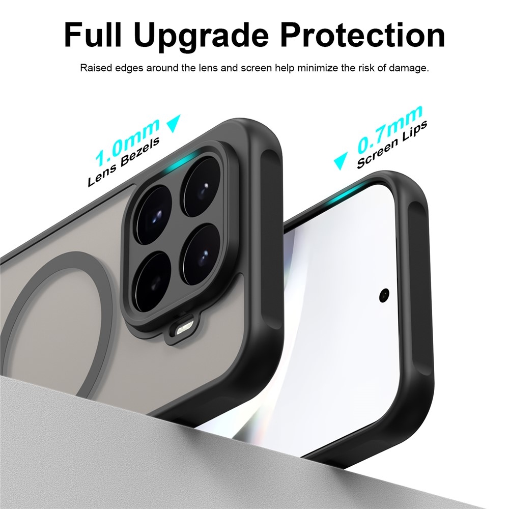 Case matný gelový obal s MagSafe na Xiaomi 17T - černý