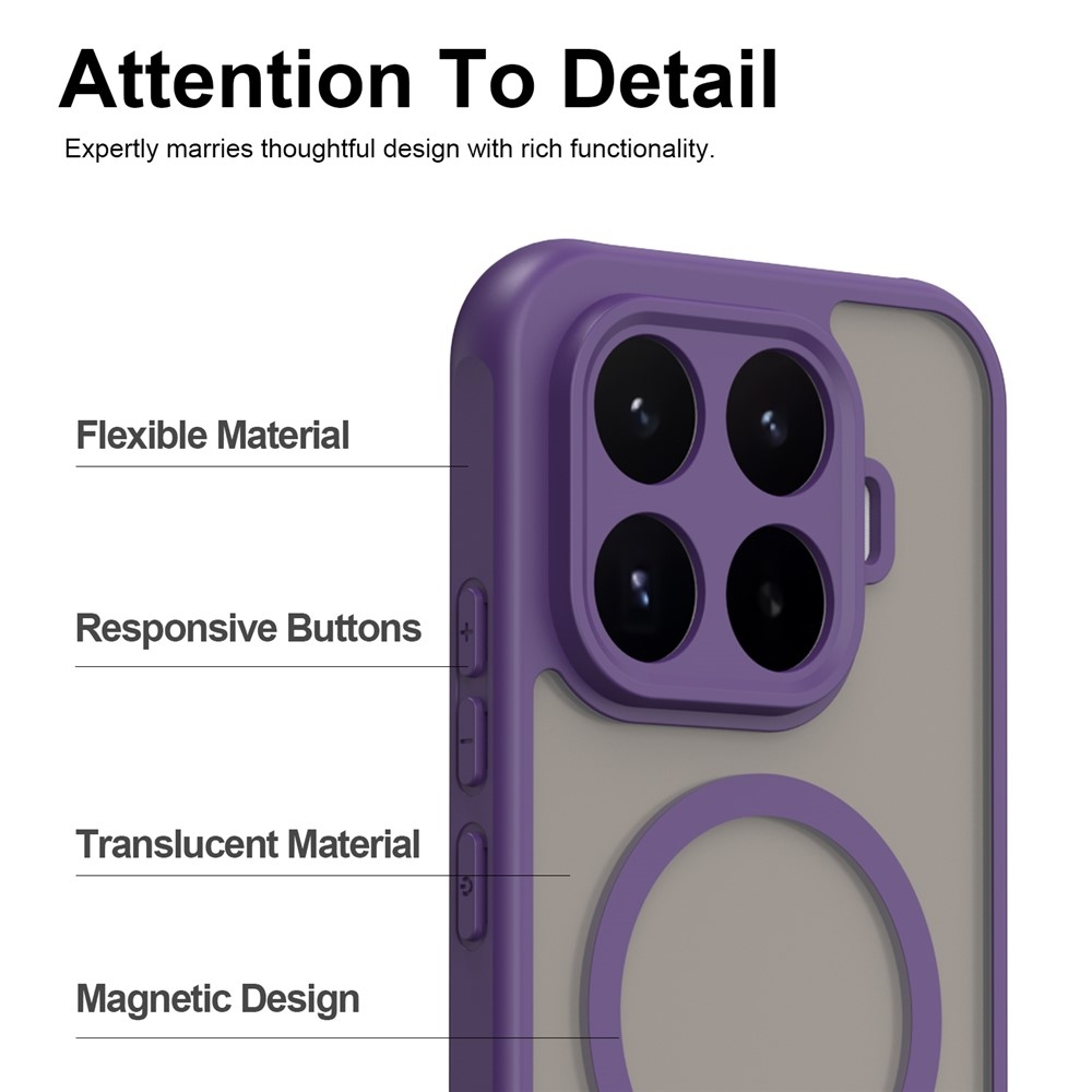 Case matný gelový obal s MagSafe na Xiaomi 17T - fialový