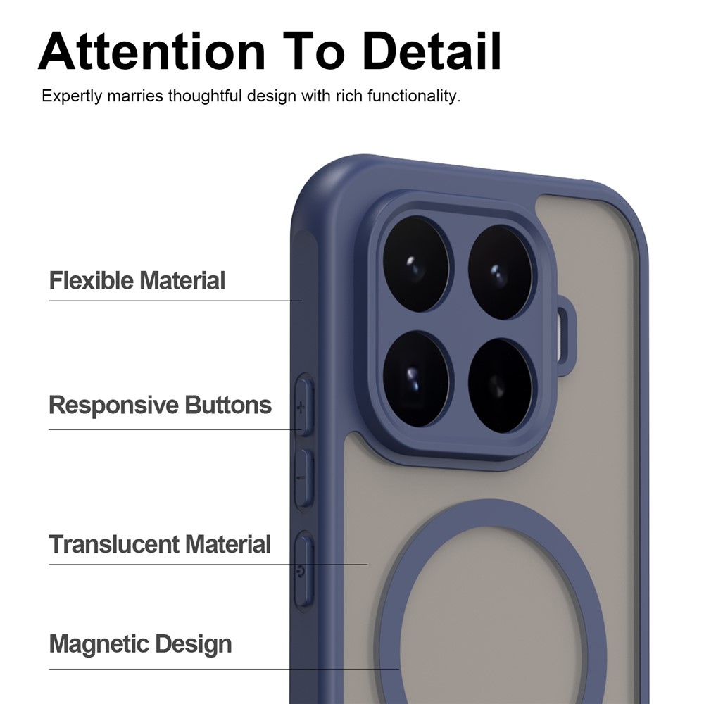 Case matný gelový obal s MagSafe na Xiaomi 17T - modrý