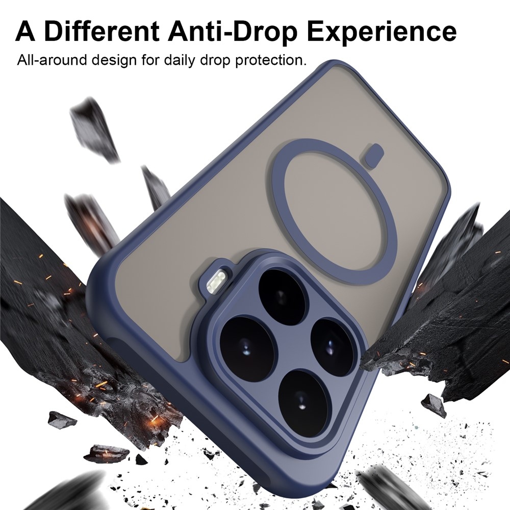Case matný gelový obal s MagSafe na Xiaomi 17T - modrý
