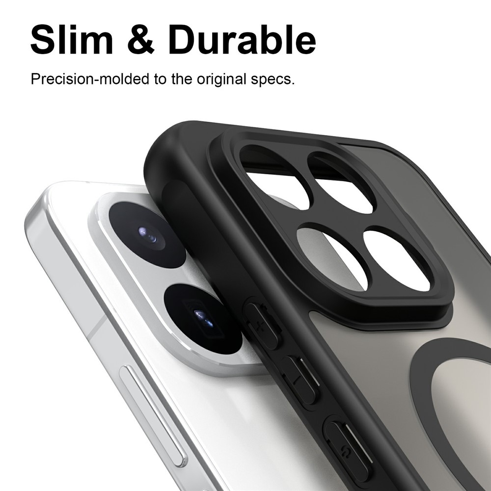 Case matný gelový obal s MagSafe na Xiaomi 17T Pro - černý