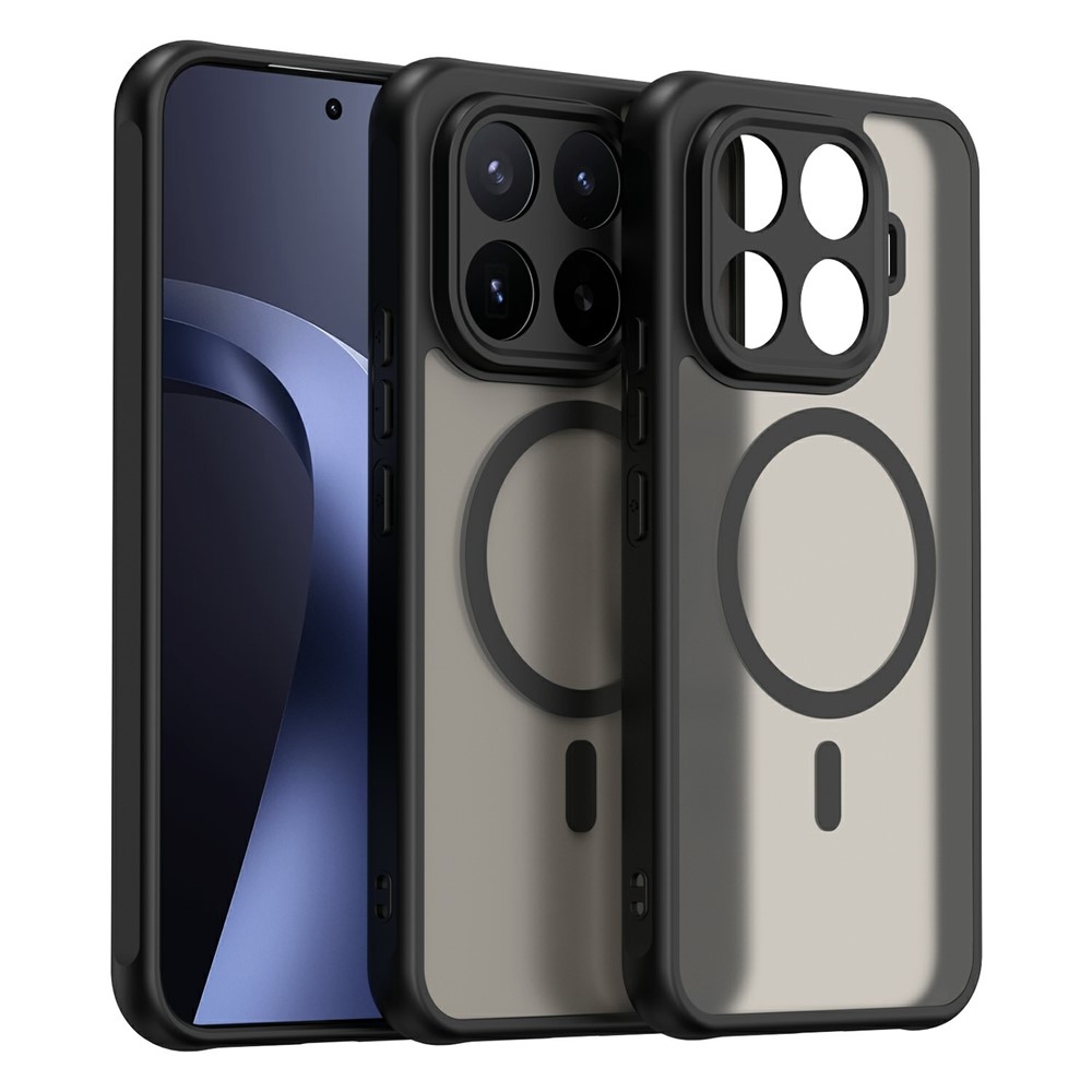 Case matný gelový obal s MagSafe na Xiaomi 17T Pro - černý