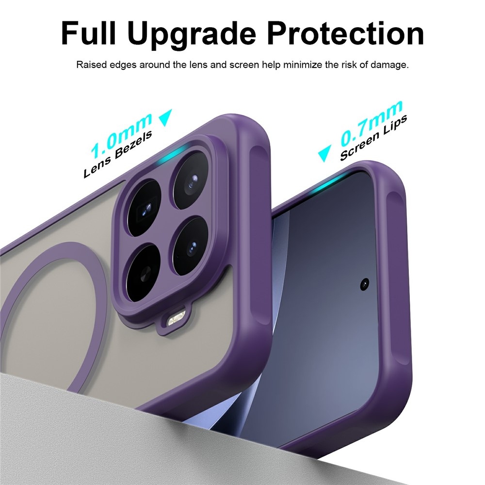 Case matný gelový obal s MagSafe na Xiaomi 17T Pro - fialový