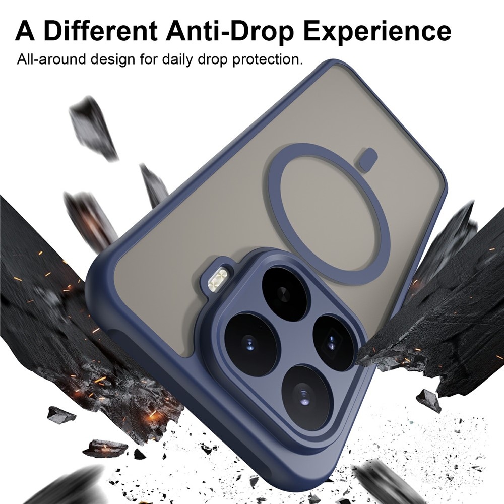 Case matný gelový obal s MagSafe na Xiaomi 17T Pro - modrý