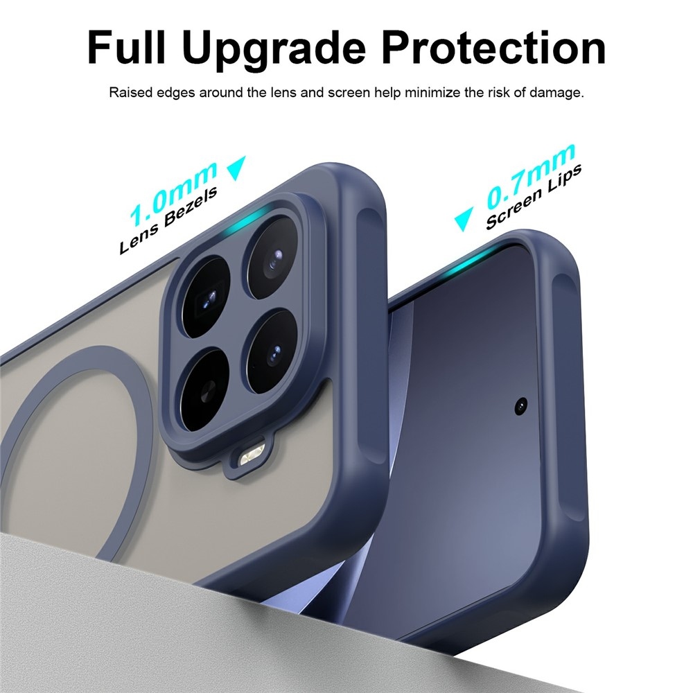 Case matný gelový obal s MagSafe na Xiaomi 17T Pro - modrý