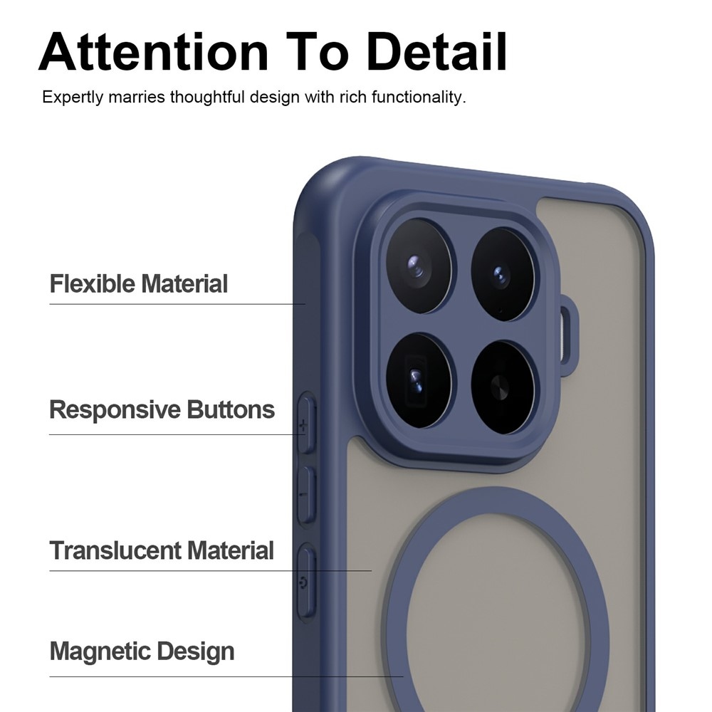 Case matný gelový obal s MagSafe na Xiaomi 17T Pro - modrý