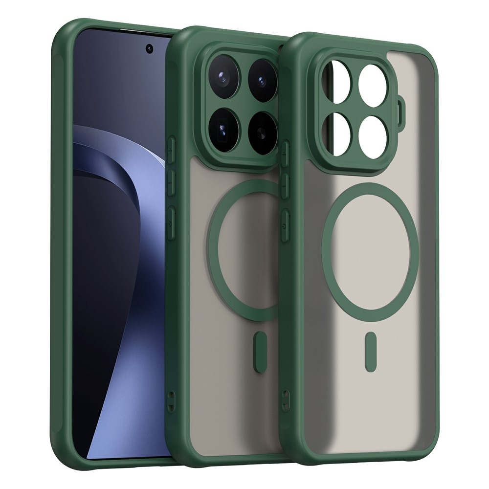 Case matný gelový obal s MagSafe na Xiaomi 17T Pro - zelený